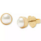 Gold-Tone Bubbly Bezel Stud Earrings