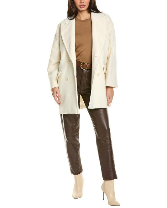 Max Mara Meana Short Wool & Cashmere-Blend Coat