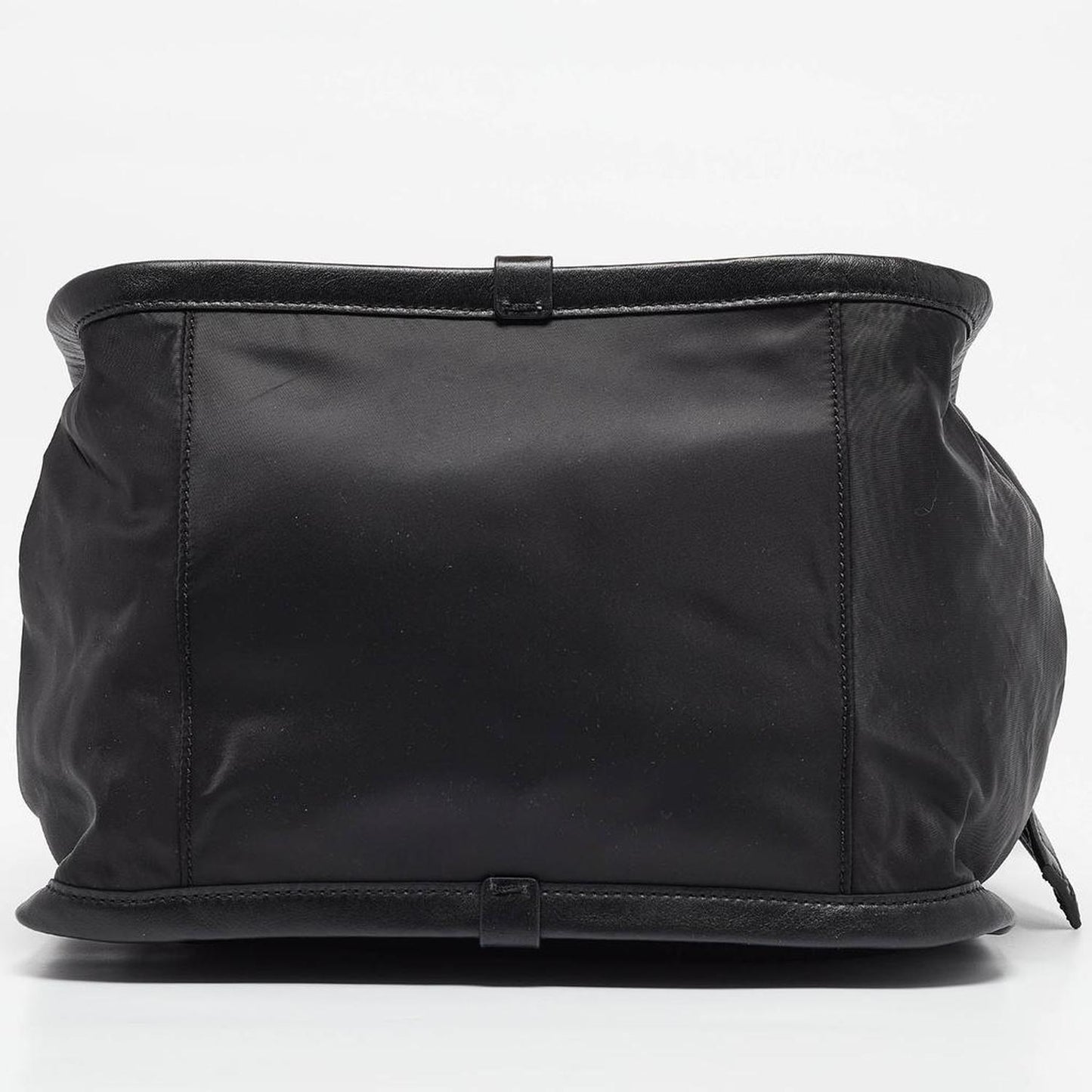 Black Nylon And Leather Sport Tote