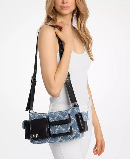 Dakota Small Pocket Denim Shoulder Bag