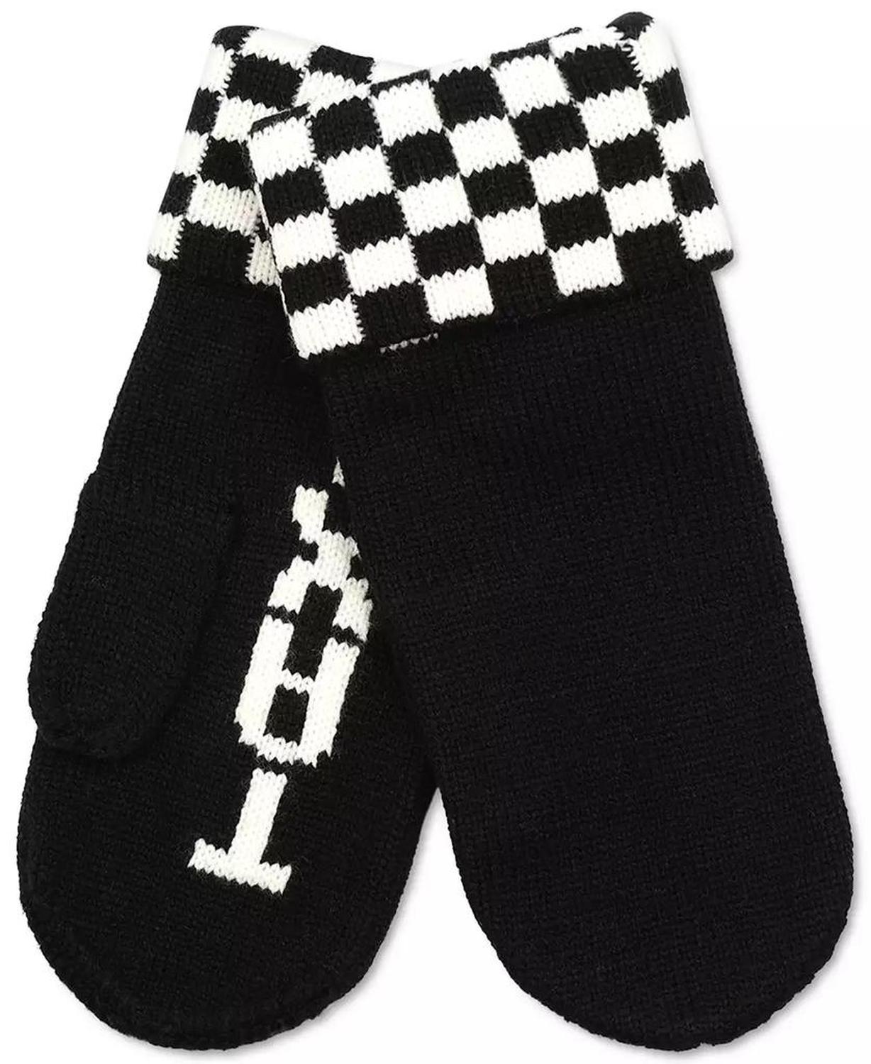 Women's Taxi Checkboard Mittens