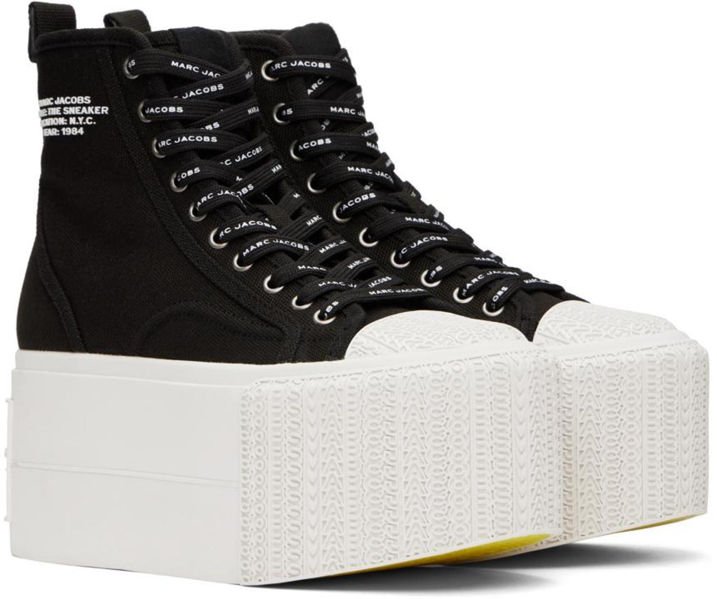 Black 'The Platform High Top' Sneakers