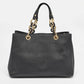 Michael Kors Black Leather Medium Cynthia Tote