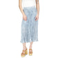 Women's Tonal-Print Pleated Midi Skirt