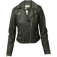 Michael Kors Biker Jacket in Army Green Leather