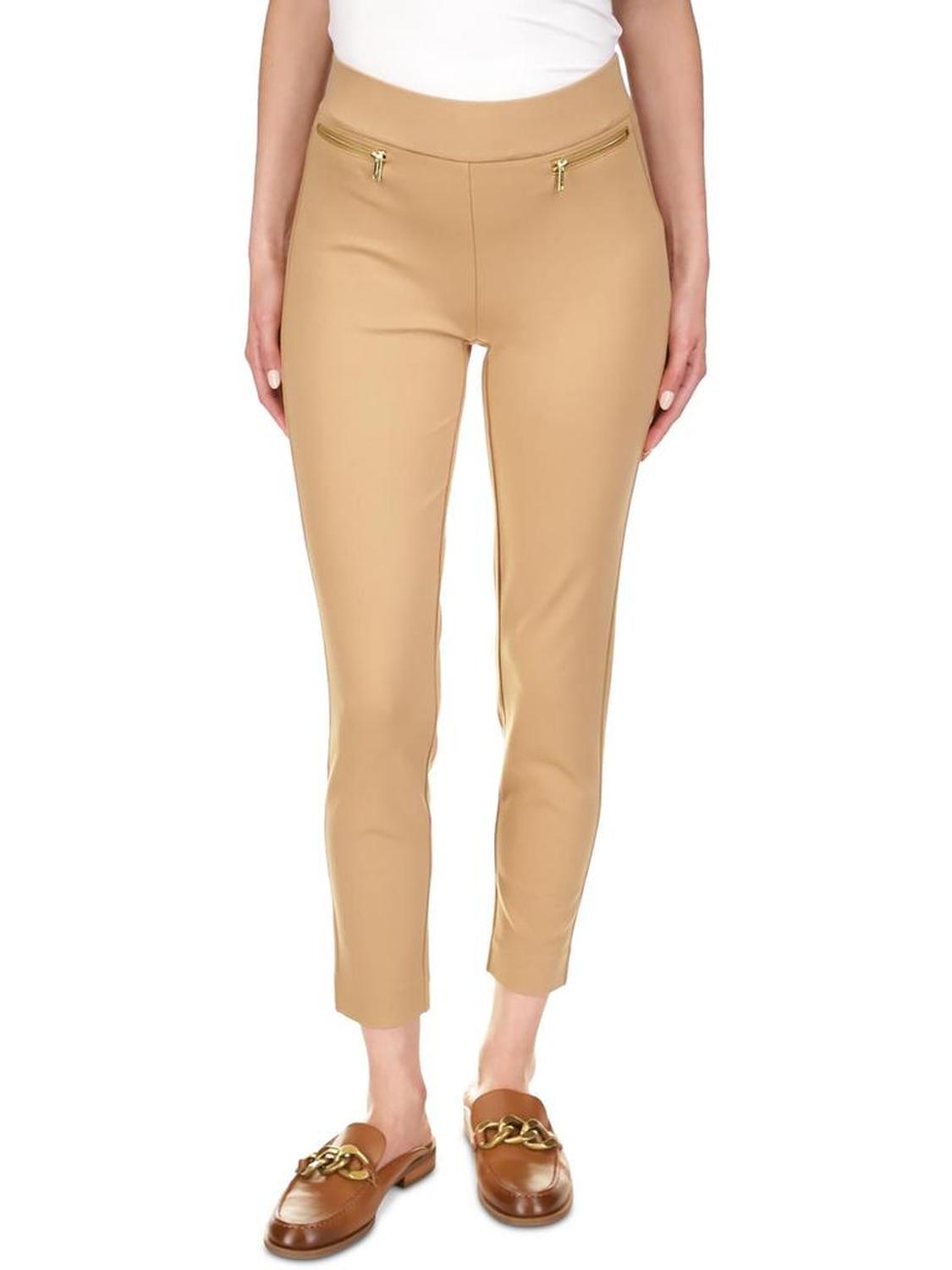 Womens Mid-Rise Ankle Trouser Pants