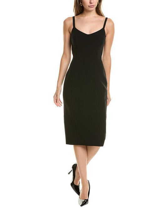 Barathea Wool-Blend Sheath Dress