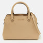 Beige Leather Small Idina Satchel