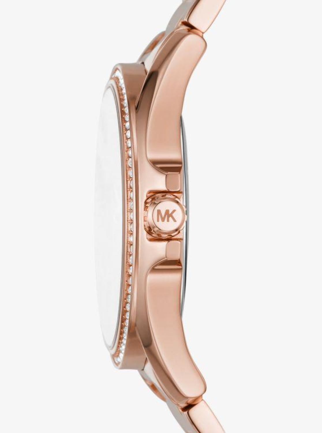 Kaycie Pavé Rose Gold-Tone Watch