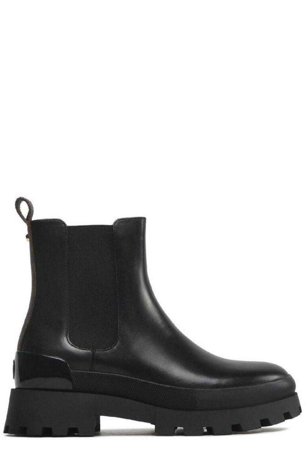 Michael Michael Kors Logo Embossed Chelsea Boots