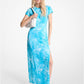 Tie-Dyed Stretch Cotton Maxi Dress