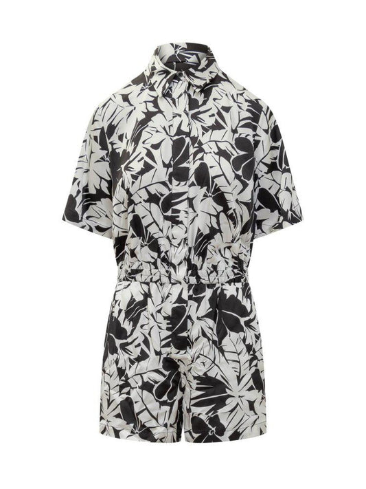 Michael Michael Kors Allover Palm Print Jumpsuit