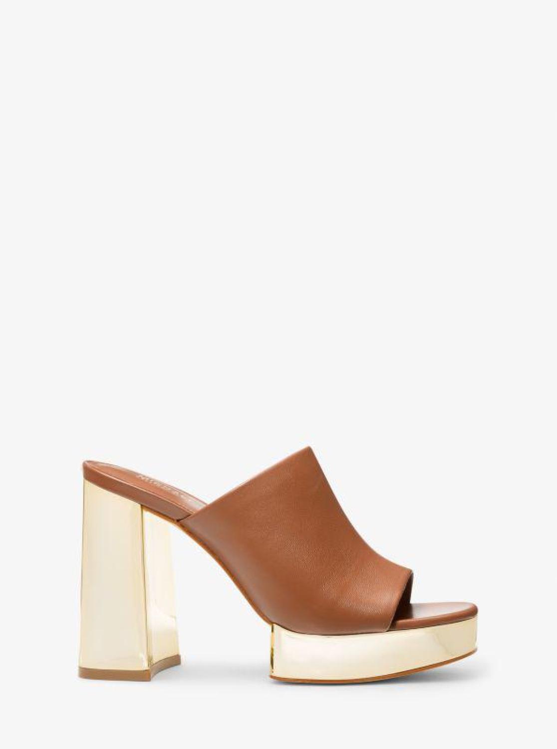 Celeste Leather Platform Mule