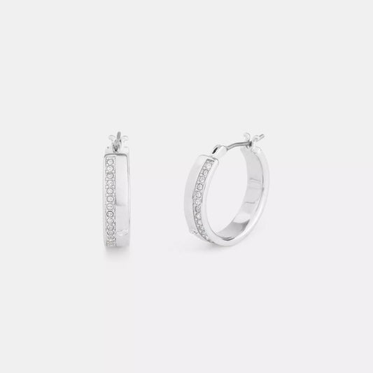 Pavé Hoop Earrings