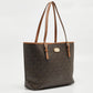 Michael Michael Signature Coated Canvas Jet Set Travel Tote