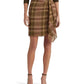 Petite Plaid Ruffle-Trim Georgette Skirt