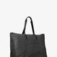 Jet Set Travel Large Signature Logo Print Woven Tote Bag