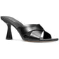 Clara Womens Leather Slip-On Heels