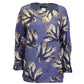 'S Max Mara Eleonor Floral Blouse in Blue Ramie