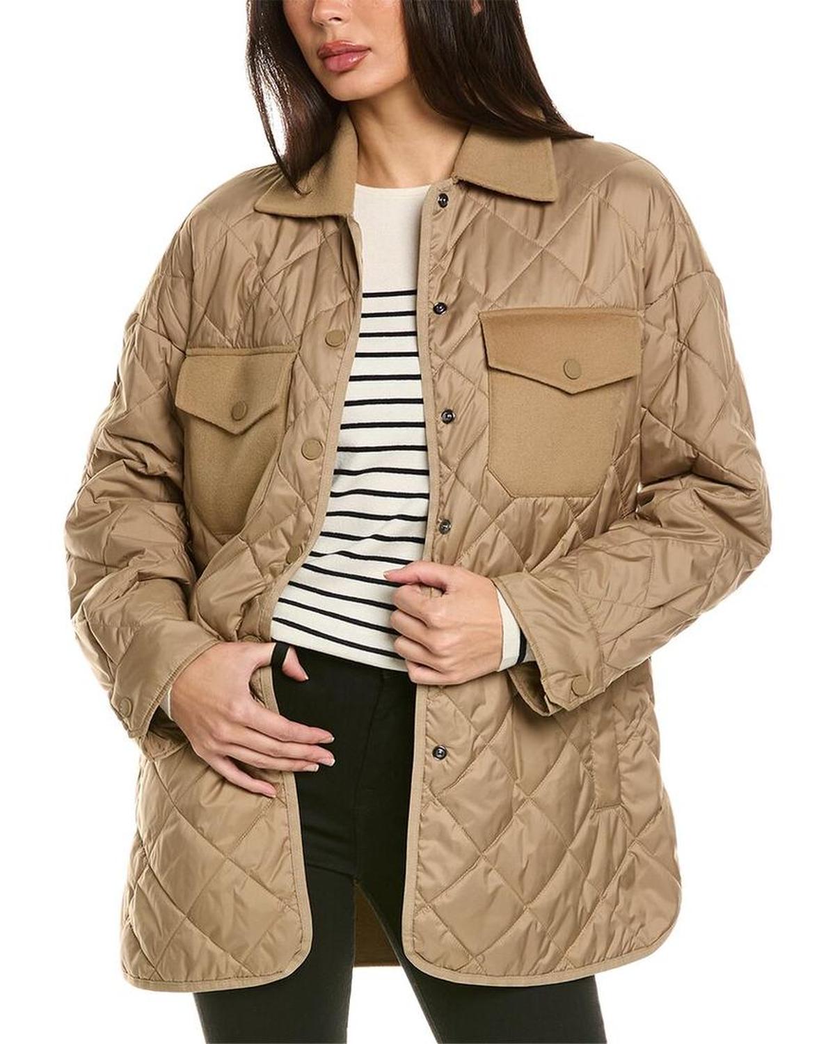 Weekend Max Mara Paprica Wool-Trim Jacket