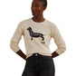 Intarsia-Knit Dachshund Cotton Sweater