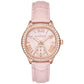 Women's Sage Three-Hand Blush Croco Embossed Leather Watch 38mm