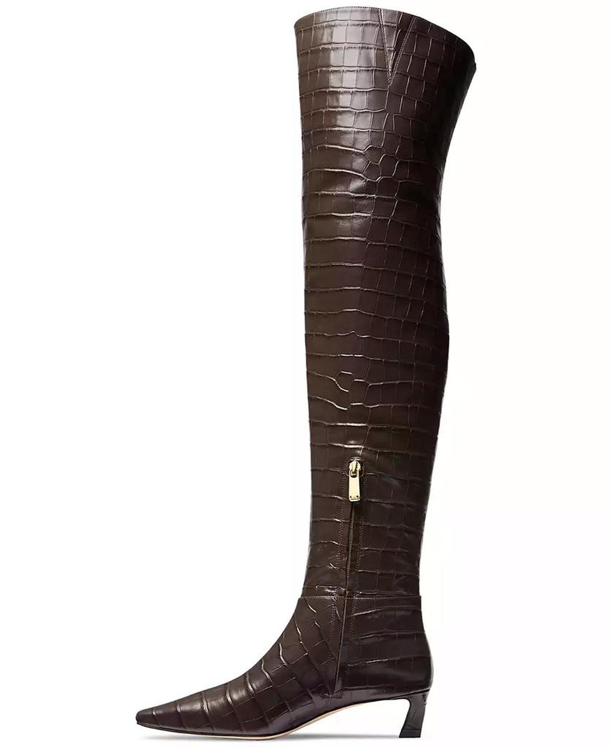 Women's Cosmo Croco-Embossed Over-The-Knee Boots