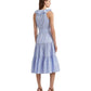 Striped Cotton Broadcloth Surplice Dress