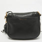 Michael Kors Black Leather Moroccan Saddle Crossbody Bag