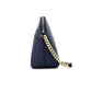 Michael Kors Jet Set Navy Medium X Dome Leather Crossbody Bag Women's Purse