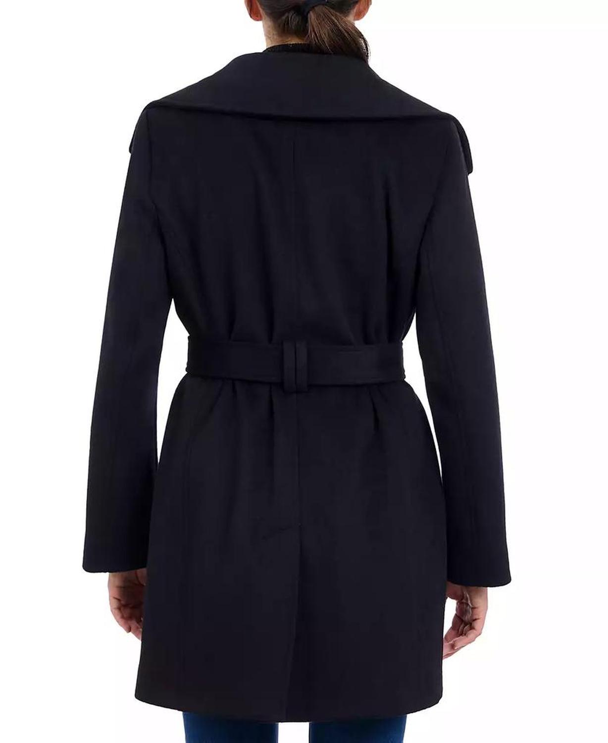 Women's Belted Zip-Front Coat, Created for Macy's