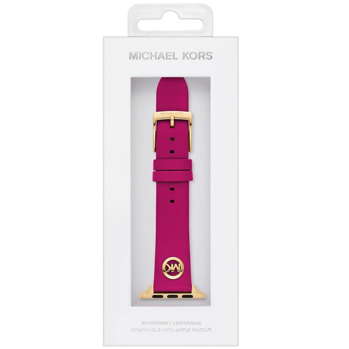 Women's Fuchsia Leather Strap for Apple Watch, 38, 40, 41mm and 42, 44, 45, 49mm