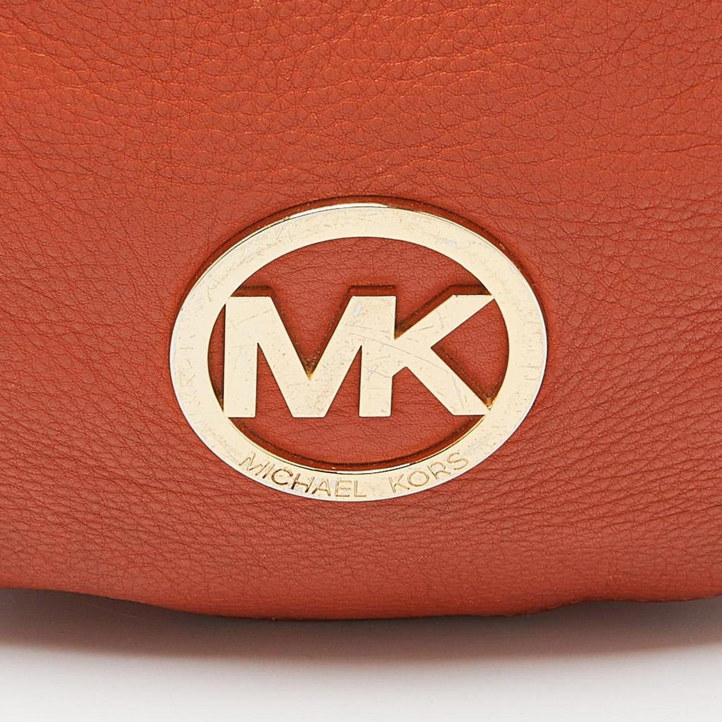 Michael Kors Orange Leather Hobo