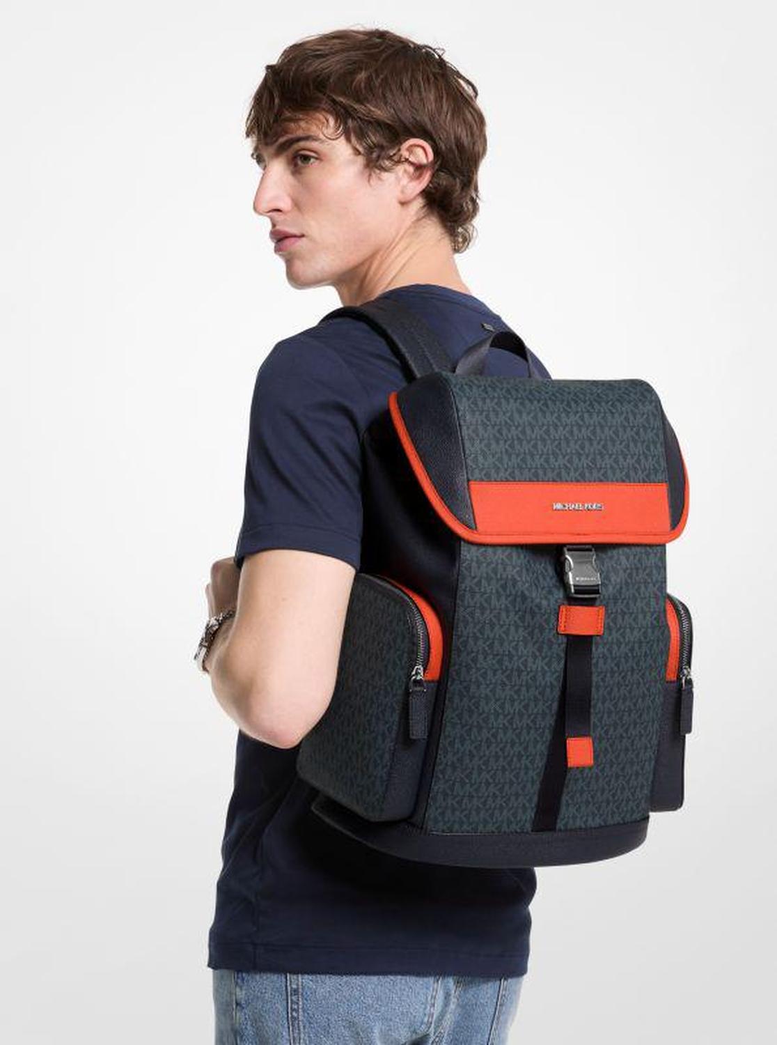 Cooper Color-Block Signature Logo Backpack