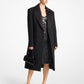 Wool Gabardine and Satin Tuxedo Chesterfield Coat