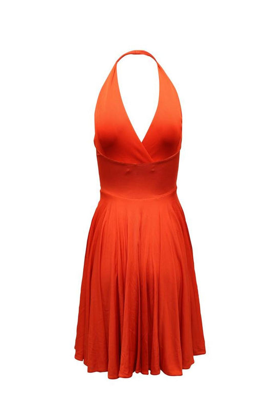 Ralph Lauren Collection Halter Dress Dress in Orange Viscose