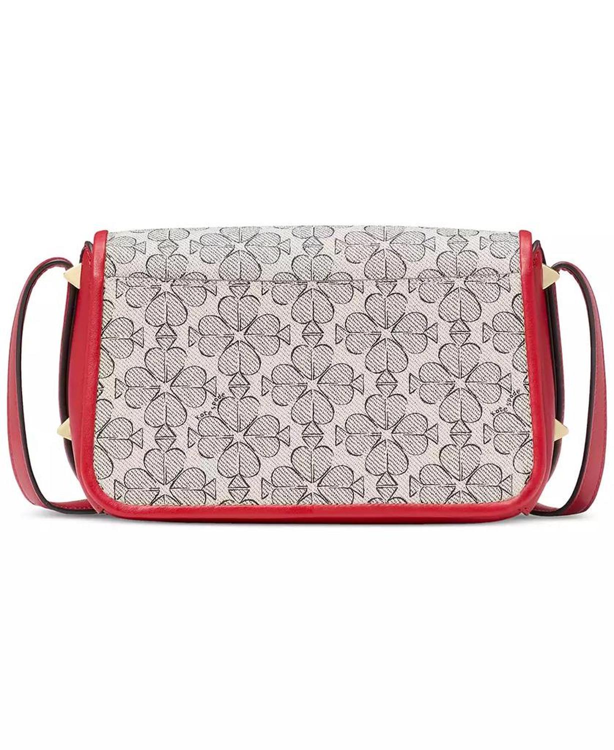 Liv Valentine's Day Spade Flower Canvas Crossbody Bag