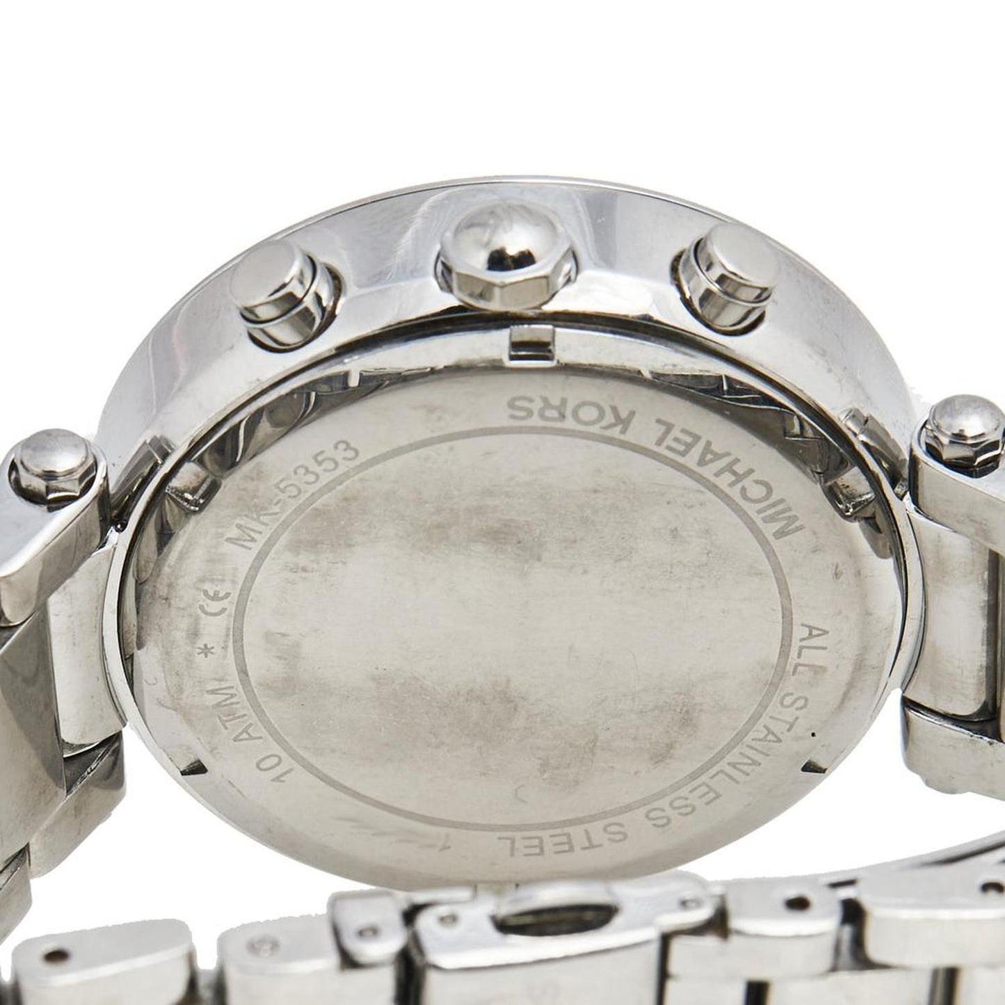 Michael Kors Silver Stainless Steel Parker Mk5353 Women's Wristwatch 39 Mm