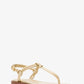 Astra Metallic Leather T-Strap Sandal