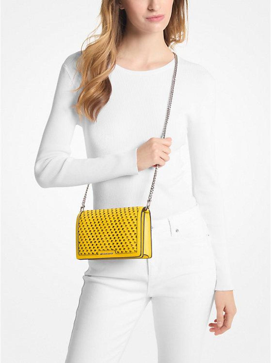 Jet Set Medium Hand-Woven Leather Crossbody Bag