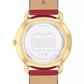 Women's Elliot Red Leather Strap Watch