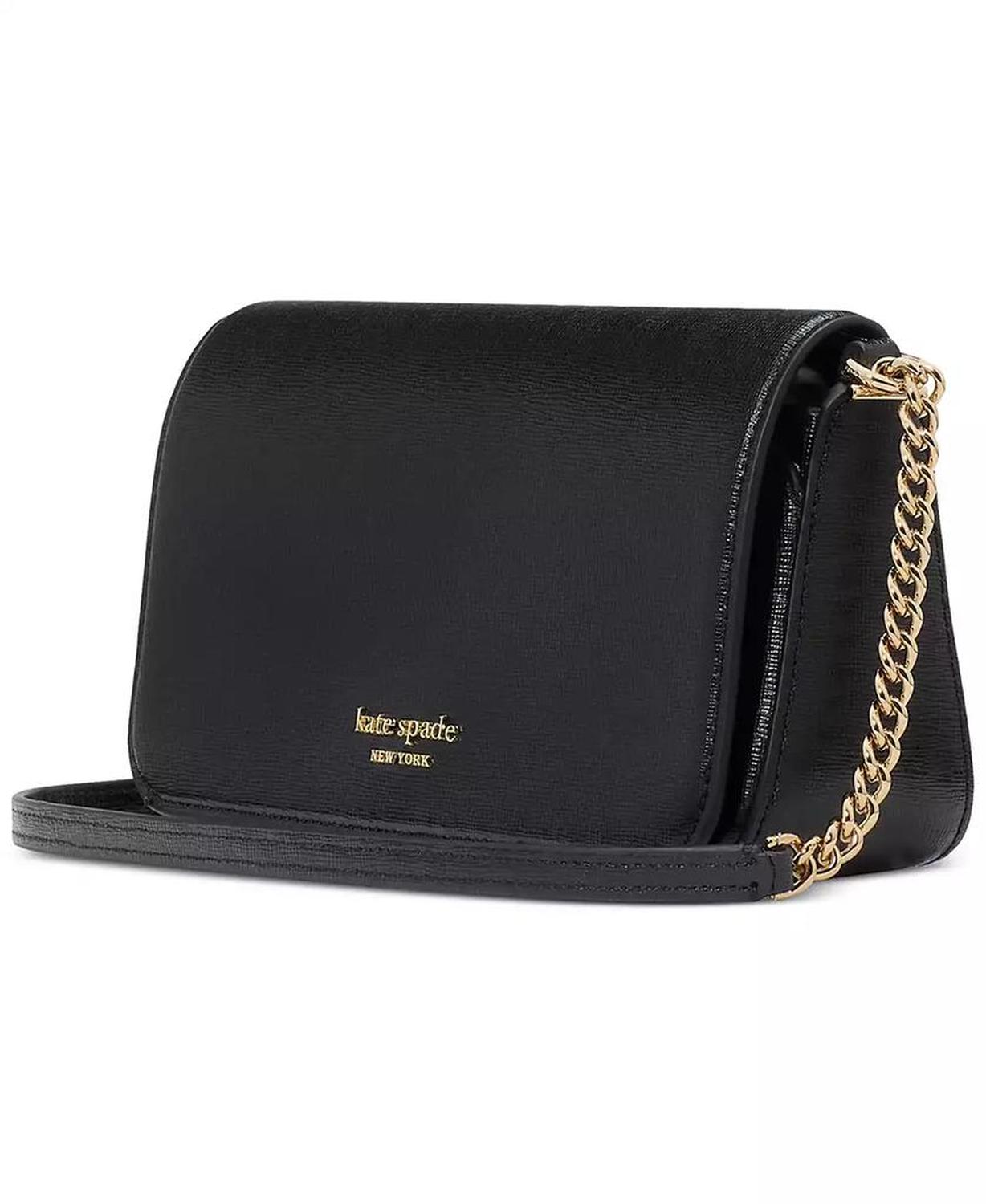 Devin Saffiano Leather Flap Chain Wallet