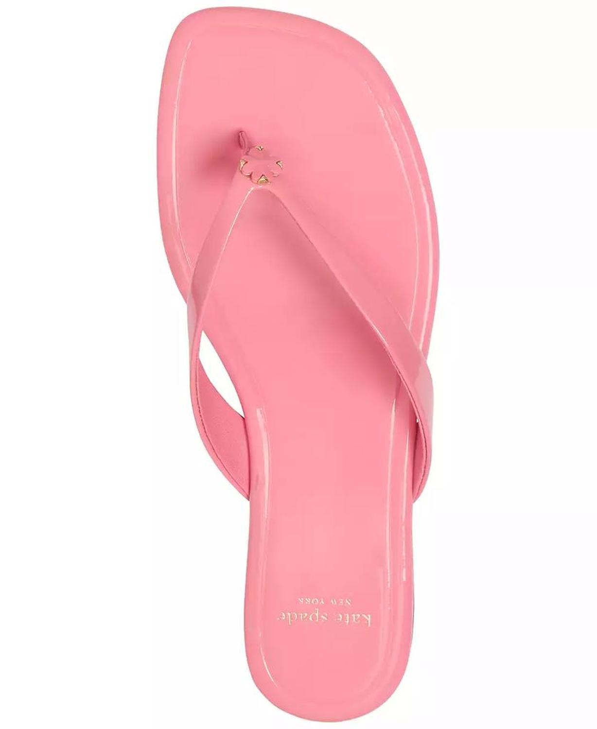 Women's Spade Flower Flip Flop Flat Sandals