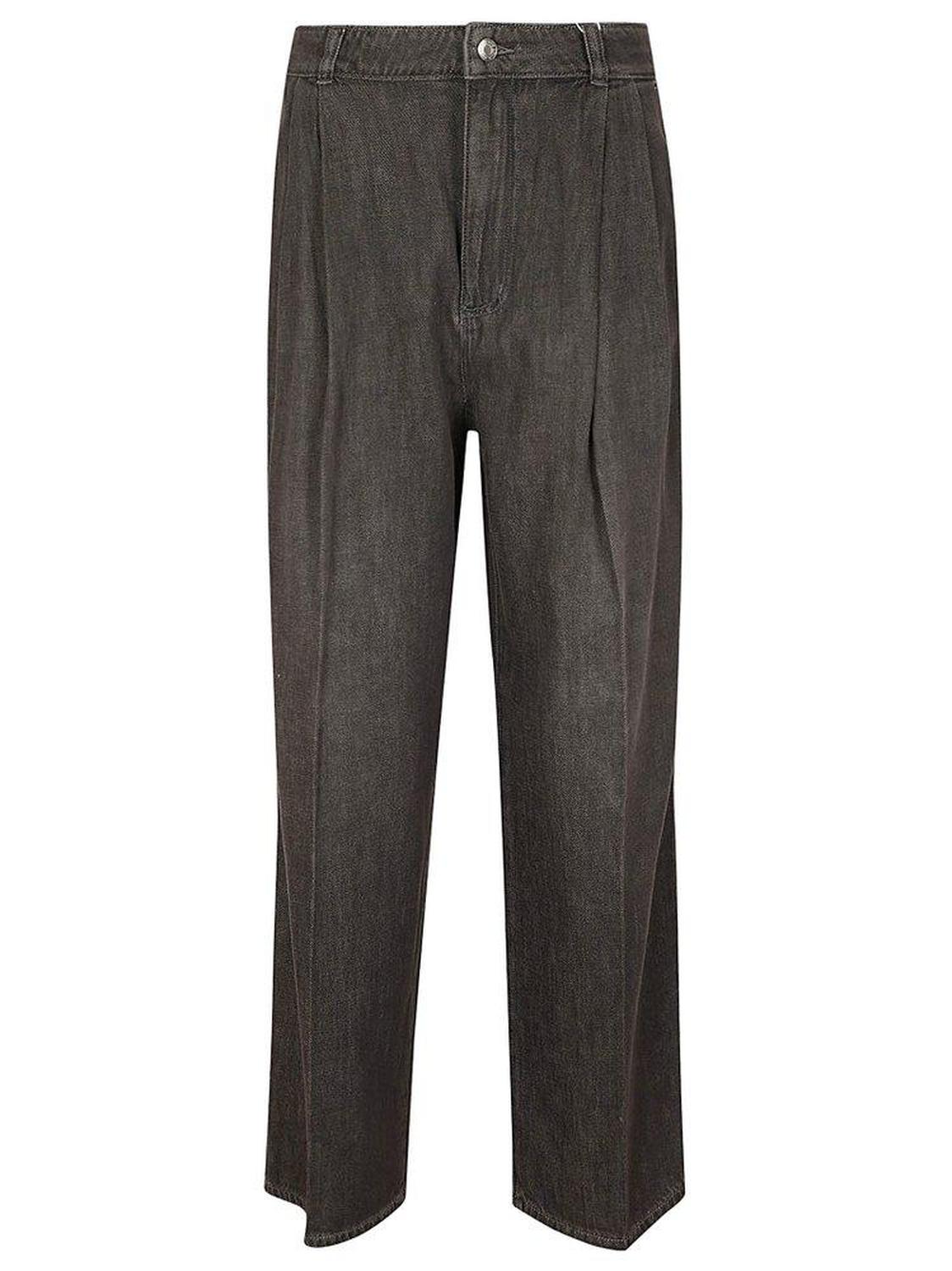 Michael Kors Button Detailed Straight Leg Jeans