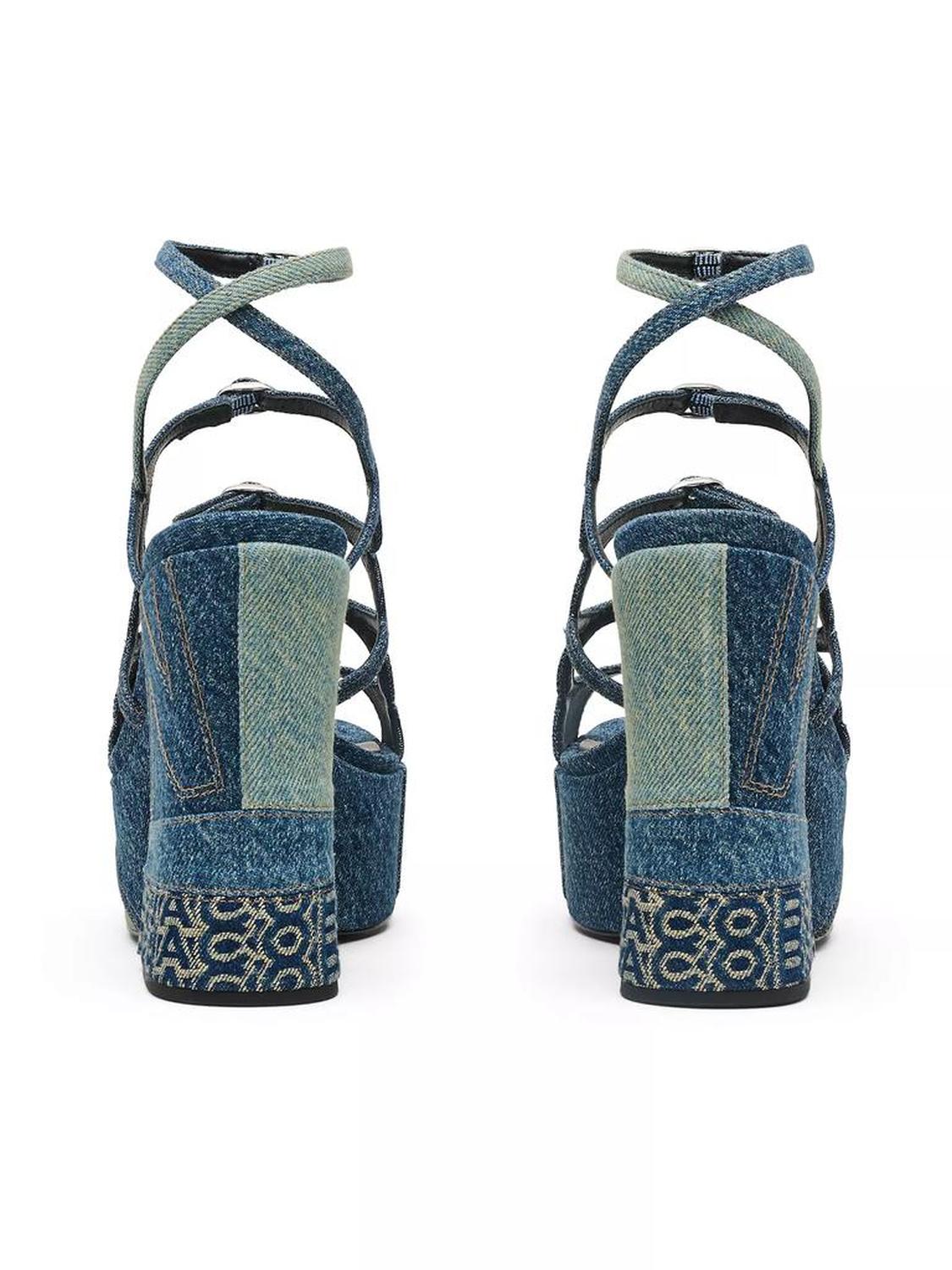 Kiki Denim Platform Pump Sandals