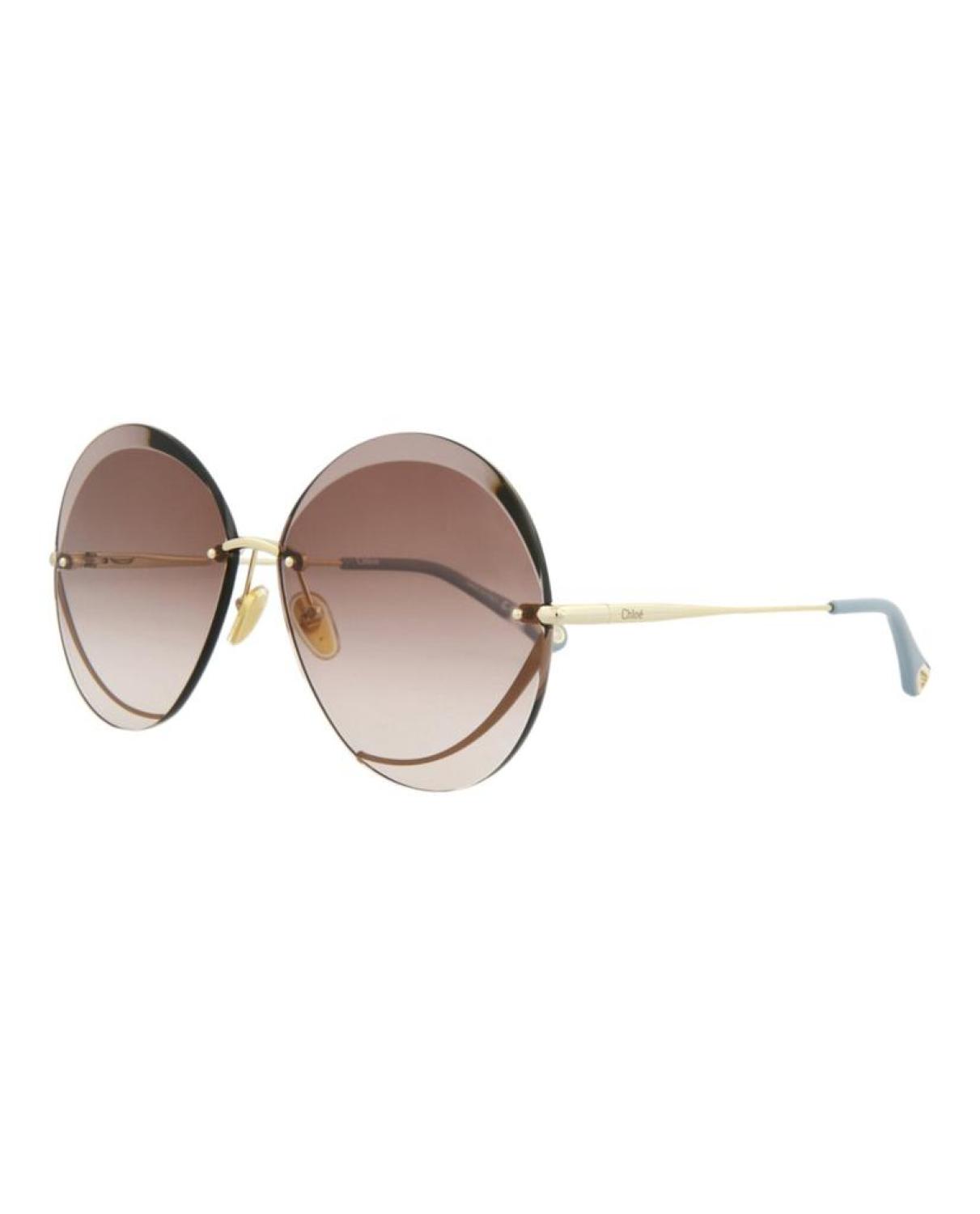 Round-Frame Metal Sunglasses