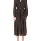 Womens Faux Wrap Chiffon Wrap Dress