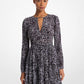 Ocelot Print Georgette Dress