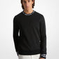 Logo Trim Cotton Blend Sweatshirt