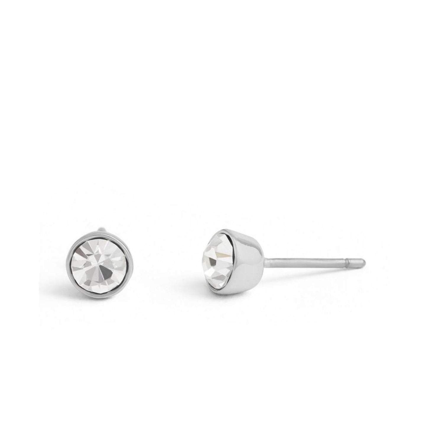 Faux Stone Convertible Halo Stone Stud Earrings